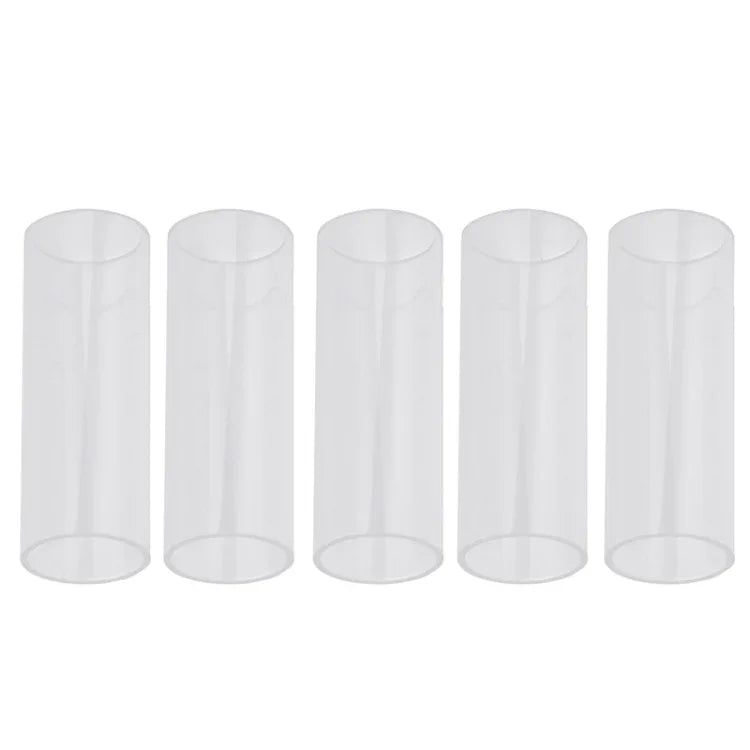 5PCS Tubo de Slide para Guitarra em Acrílico Bloco de Slide Folk, 28mm(Transparente), 51mm(Transparente), 60mm(Transparente), 70mm(Transparente)