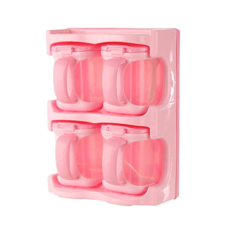Caixa de Temperos de Plástico Suporte de Temperos Multiuso Combinado para Cozinha, Uma Grade, Duas Grades, Três Grades, Quatro Grades