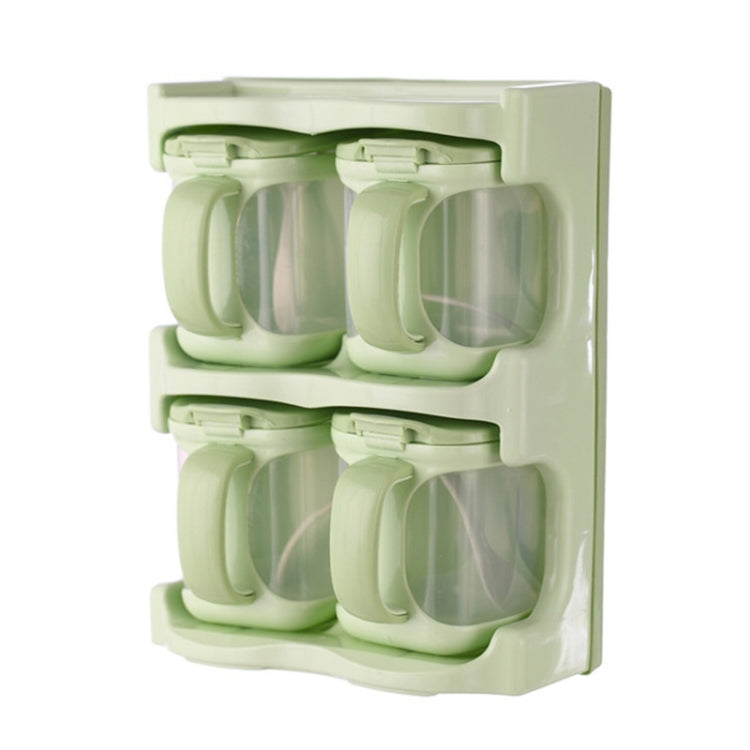 Caixa de Temperos de Plástico Suporte de Temperos Multiuso Combinado para Cozinha, Uma Grade, Duas Grades, Três Grades, Quatro Grades