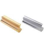 Bloco de Slide para Guitarra Folk em Liga de Zinco Metálica Sólida, Metal 70mm(Prateado), Metal 70mm(Dourado)