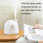 Humidificador Boneco de Neve com Luz Noturna USB, Silencioso, Mini Atomizador de Ar para Secretária, Humidificador de Ar, ZAY-H006 Plug-in, ZAY-H006 Carregável