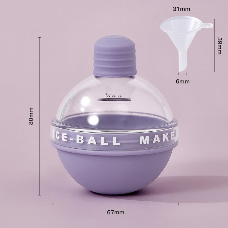 2 Peças Molde de Silicone para Bolas de Gelo em Forma de Bulbo para Whisky com Funil, Com Funil+Azul Céu, Com Funil+Roxo Lavanda, Com Funil+Rosa Flor de Cerejeira, Com Funil+Amarelo Banana