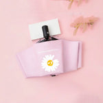 Guarda-chuva GD Daisy em vinil para sol e chuva, anti-UV, proteção solar, guarda-chuva dobrável triplo