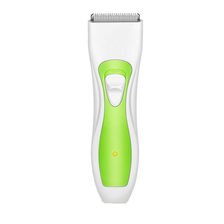 Máquina de Cortar Cabelo Recarregável para Crianças, Verde e Branco, Azul e Branco
