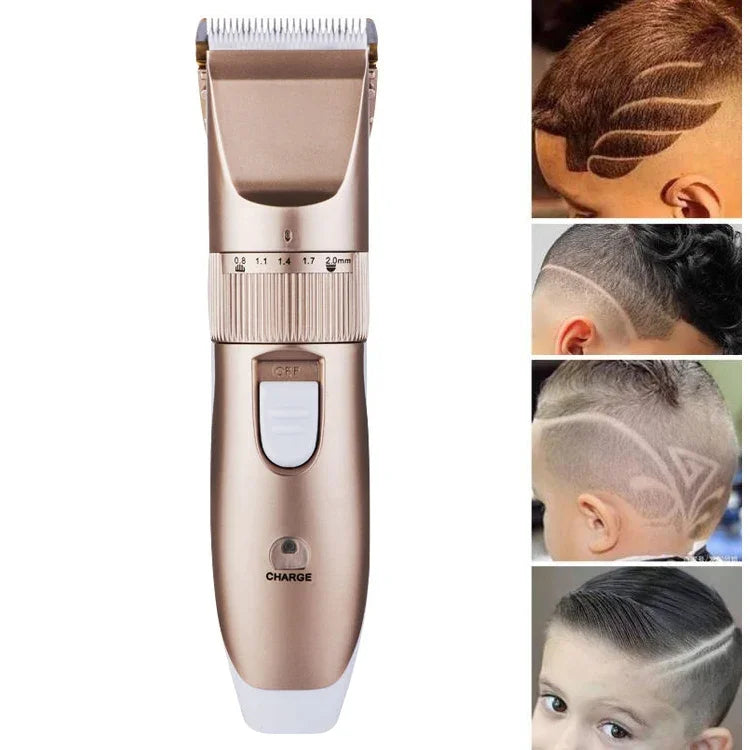Máquina de Cortar Cabelo JIANDA X1, Aparador Elétrico Recarregável para Adultos e Crianças, Plug and Play