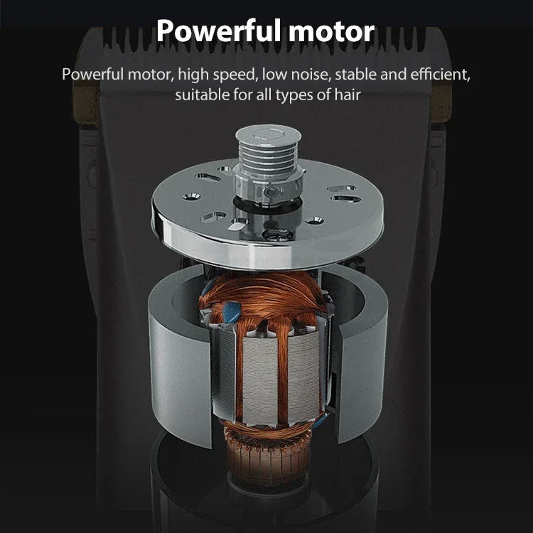 Máquina de Cortar Cabelo JIANDA X1, Aparador Elétrico Recarregável para Adultos e Crianças, Plug and Play