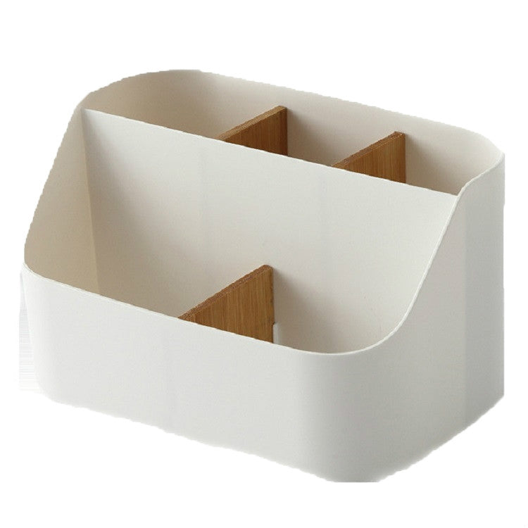 Caixa de Armazenamento Simples de Plástico Multiuso para Mesa, Caixa de Armazenamento para Resíduos, Caixa de Armazenamento para Estudantes em Dormitório