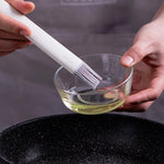 Escova de Cozinha com Pincel de Silicone Removível para Óleo, Escova para Assar e Grelhar, Entrega de Cor Aleatória