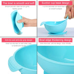 Tigela para suplemento alimentar para bebé em silicone de grau alimentar, antiderrapante e antiqueda, com ventosa, TBD0426387601C, TBD0426387601A, TBD0426387601B
