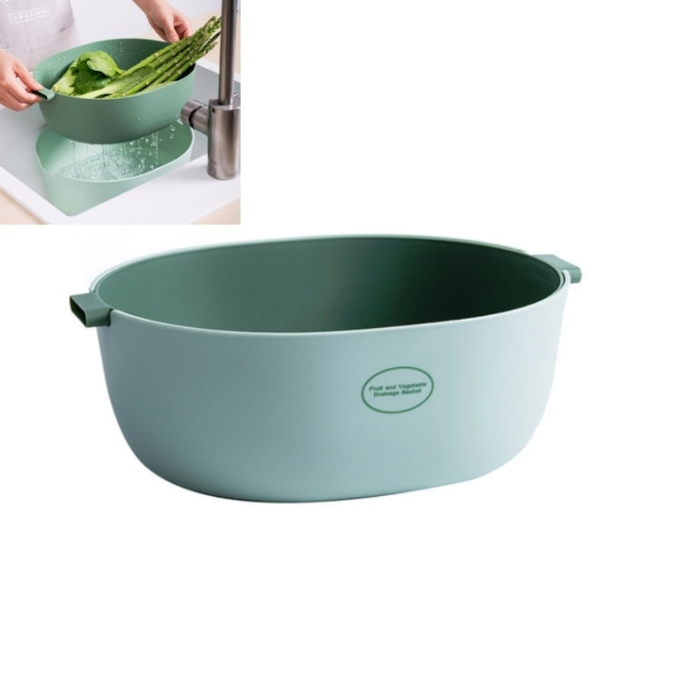 Panela de arroz para cozinha com cesto duplo para legumes, cesto plástico para frutas, forma U verde claro, forma U vermelho escuro, forma U cinza claro, forma O verde claro, forma O vermelho escuro