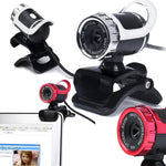 HXSJ A859 Câmara de Curso de Rede para Computador 480P, Câmara de Vídeo USB com Microfone Absorvente de Som Integrado, Vermelho, Preto, Sem Função de Câmara Preto, Sem Função de Câmara Vermelho