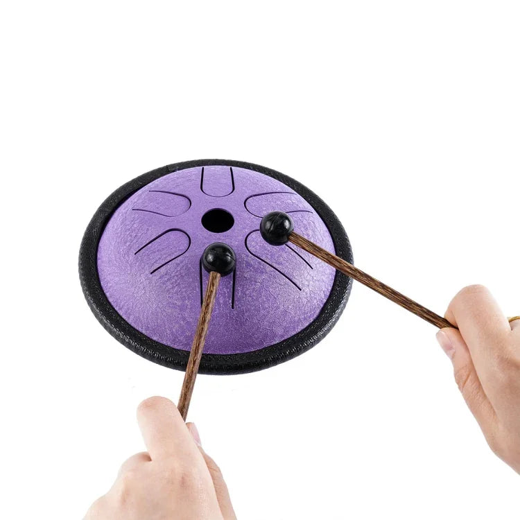 Tambor de Bolso de 5,5 Polegadas Instrumento de Percussão de Mão Etéreo para Lazer e Viagem
