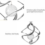 Lâmpada de Sino de Vento Solar para Jardim Exterior Impermeável, Lâmpada Suspensa com Bola Pequena