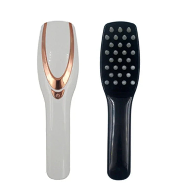 Pente de Massagem Elétrico Massajador de Cabeça Cuidados do Couro Cabeludo Anti-queda Vibração Pente com Luz Colorida