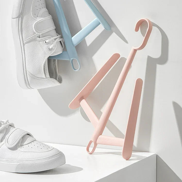 Estendal Multifuncional Exterior à Prova de Vento para Roupa Estante para Sapatos de Varanda Cor Aleatória