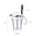 Copo para Molho em Aço Inoxidável 304, Molheira para Bife, Molho de Tomate, Frasco Duplamente Isolado para Temperos, Capacidade: 450ml, Copo para Molho em Aço Inoxidável