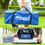 Grelhador BBQ HZ-003 Fogão Portátil em Aço Inoxidável para Exterior Suporte de Carvão para Barbecue Doméstico, M, L