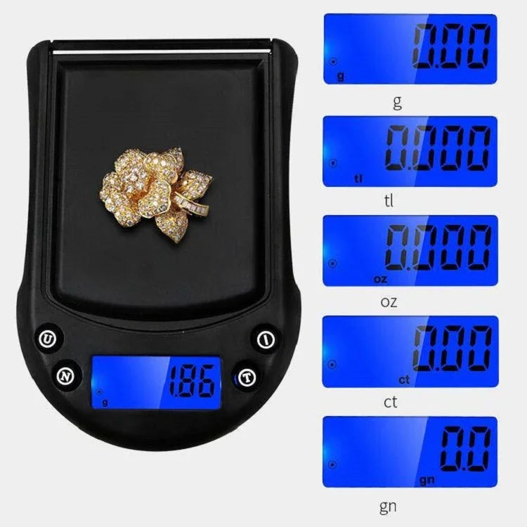 Balança de Palma de Precisão para Ouro e Prata, Balança de Bolso, Especificação: 200g/0,01g, 200g/0,01g : Sem Bateria