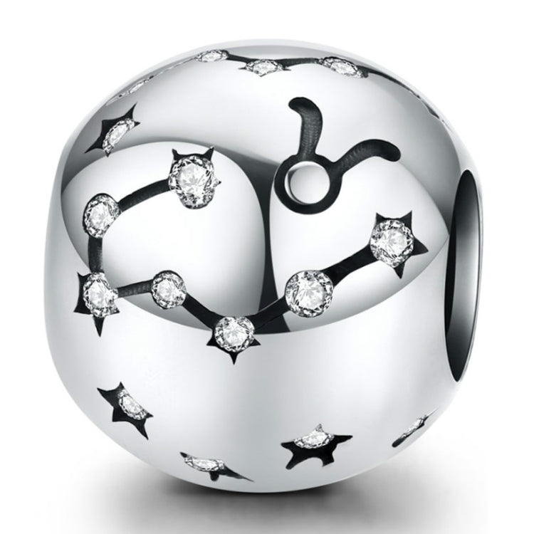 Pulseira DIY com contas de prata esterlina S925 dos doze signos do zodíaco, acessórios de joalharia, contas de prata, Áries, Touro, Gémeos, Caranguejo, Leão, Virgem, Balança, Escorpião, Sagitário, Capricórnio, Aquário, Peixes