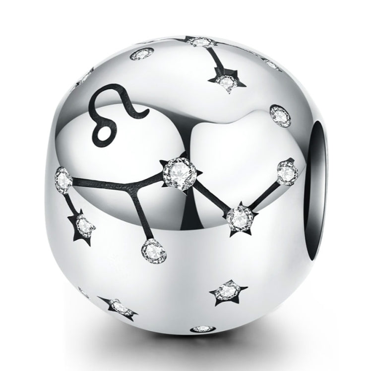 Pulseira DIY com contas de prata esterlina S925 dos doze signos do zodíaco, acessórios de joalharia, contas de prata, Áries, Touro, Gémeos, Caranguejo, Leão, Virgem, Balança, Escorpião, Sagitário, Capricórnio, Aquário, Peixes