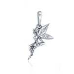 Pendente de Fada Flor em Prata Esterlina 925 para Pulseiras e Colares DIY Femininos, Acessórios, SCC359