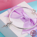 Pendente de Fada Flor em Prata Esterlina 925 para Pulseiras e Colares DIY Femininos, Acessórios, SCC359