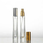 10 UN Frascos de Vidro para Perfume Transparentes com Spray, Frascos Vazios Portáteis para Sub-embalagem e Viagem, 10ml