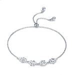 Pulseira com Marca de Garra de Animal de Estimação Fofa S925 Prata Esterlina, Pulseira Animal com Gota, SCB096