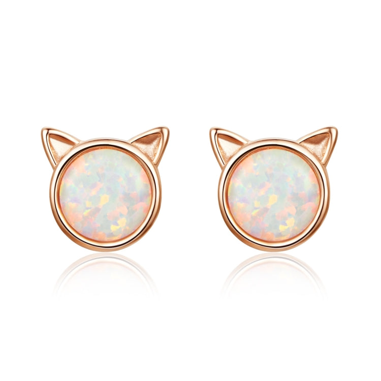 Brincos DIY Gato em Prata Esterlina com Zircão