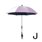 Guarda-chuva universal para carrinho de bebé, deslizante, artefacto em vinil anti-UV, clipe universal para sol e chuva, rosa, cinzento, azul, preto