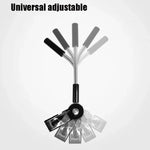 Guarda-chuva universal para carrinho de bebé, deslizante, artefacto em vinil anti-UV, clipe universal para sol e chuva, rosa, cinzento, azul, preto