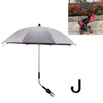 Guarda-chuva universal para carrinho de bebé, deslizante, artefacto em vinil anti-UV, clipe universal para sol e chuva, rosa, cinzento, azul, preto