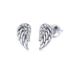 Brincos de asas em prata de lei S925, brincos de personalidade, SCE882