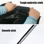 Guarda-chuva pequeno, fresco, simples, para floresta, uso duplo para sol e chuva, proteção solar UV, guarda-chuva preto de plástico, manual, automático