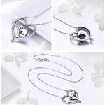 Colar Feminino Koala Fofo em Prata Esterlina S925, SCN256