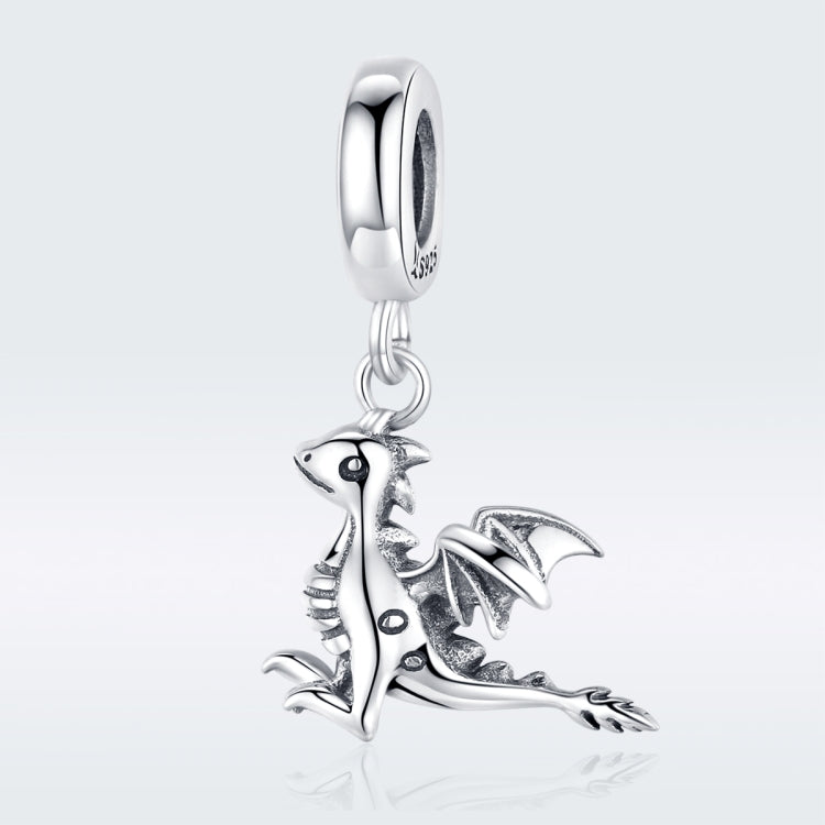 Pingente de Dragão em Prata Esterlina S925 Acessórios para Pulseira DIY, SCC1322