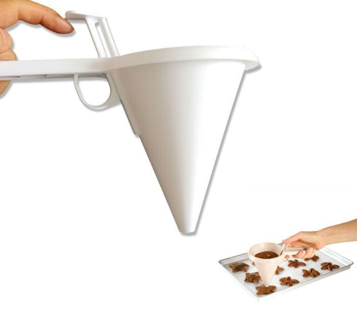 7 PCS Funil para Cobertura de Manteiga, Dispensador Manual para Cupcakes e Chocolate, Ferramenta de Cozedura