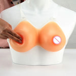 Próteses de Seios de Silicone Conjugados para Cross-dressing Falsos Seios para Homens Disfarçados de Seios Femininos, 500g Alça Transparente Não Pegajosa, 500g Cola com Alça Transparente, 600g Alça Transparente Não Pegajosa
