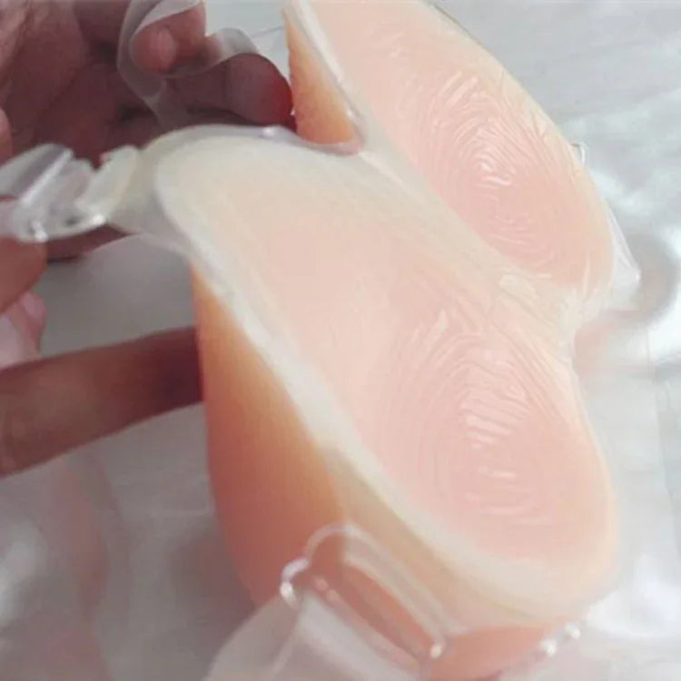 Próteses de Seios de Silicone Conjugados para Cross-dressing Falsos Seios para Homens Disfarçados de Seios Femininos, 500g Alça Transparente Não Pegajosa, 500g Cola com Alça Transparente, 600g Alça Transparente Não Pegajosa