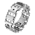 Pulseira Multifuncional de Aço Inoxidável para Sobrevivência ao Ar Livre para Homens