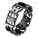 Pulseira Multifuncional de Aço Inoxidável para Sobrevivência ao Ar Livre para Homens