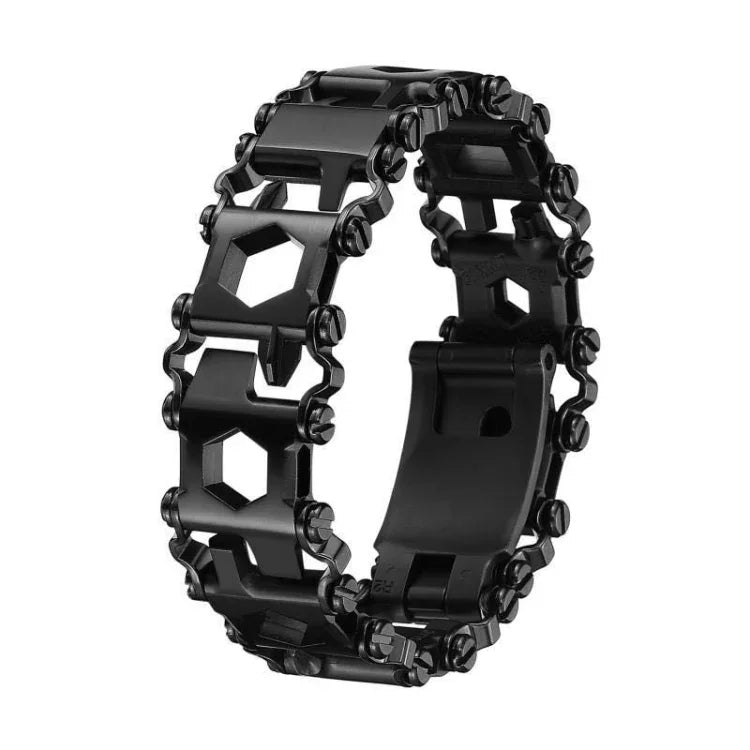 Pulseira Multifuncional de Aço Inoxidável para Sobrevivência ao Ar Livre para Homens