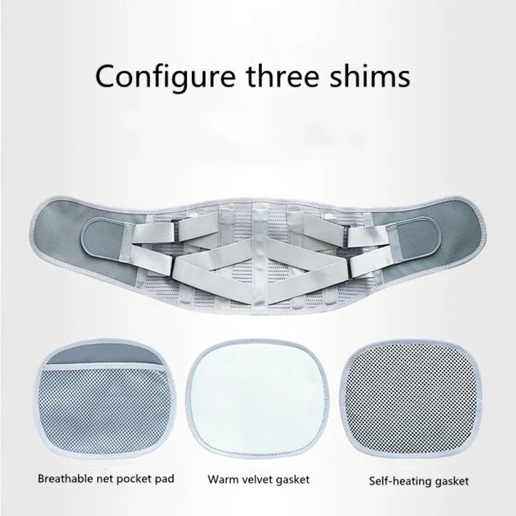 Cinto médico para cintura com suporte de placa de aço, quente e respirável, S, M, L, XL, XXL