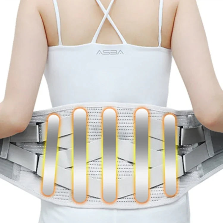 Cinto médico para cintura com suporte de placa de aço, quente e respirável, S, M, L, XL, XXL