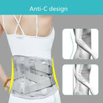 Cinto médico para cintura com suporte de placa de aço, quente e respirável, S, M, L, XL, XXL