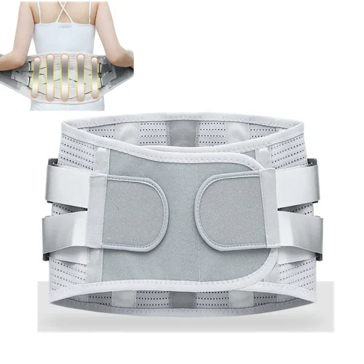Cinto médico para cintura com suporte de placa de aço, quente e respirável, S, M, L, XL, XXL