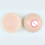 Seios Falsos de Silicone Redondos para Homens Pseudo-mulher Implantes Mamários para Cross-dressing, 500g, 600g, 800g, 1000g