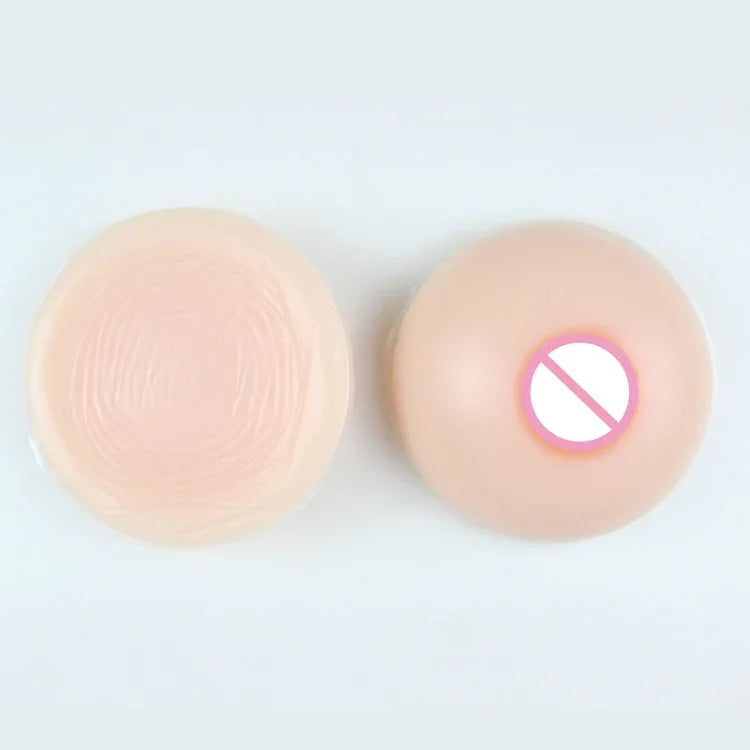 Seios Falsos de Silicone Redondos para Homens Pseudo-mulher Implantes Mamários para Cross-dressing, 500g, 600g, 800g, 1000g