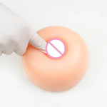 Seios Falsos de Silicone Redondos para Homens Pseudo-mulher Implantes Mamários para Cross-dressing, 500g, 600g, 800g, 1000g