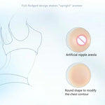 Seios Falsos de Silicone Redondos para Homens Pseudo-mulher Implantes Mamários para Cross-dressing, 500g, 600g, 800g, 1000g